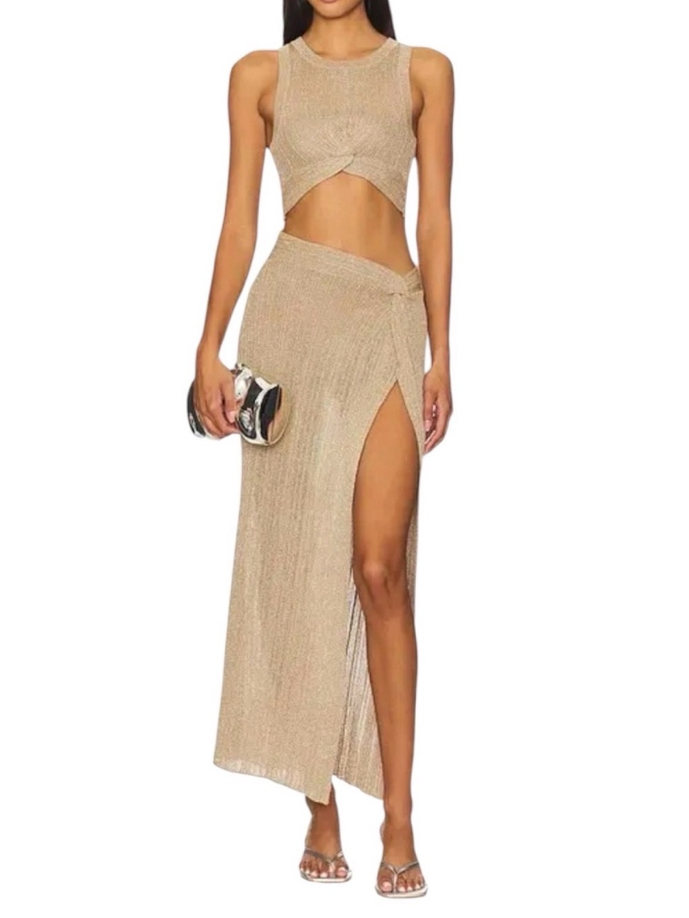 L*Space Heart Of Gold Set in Metallic Gold